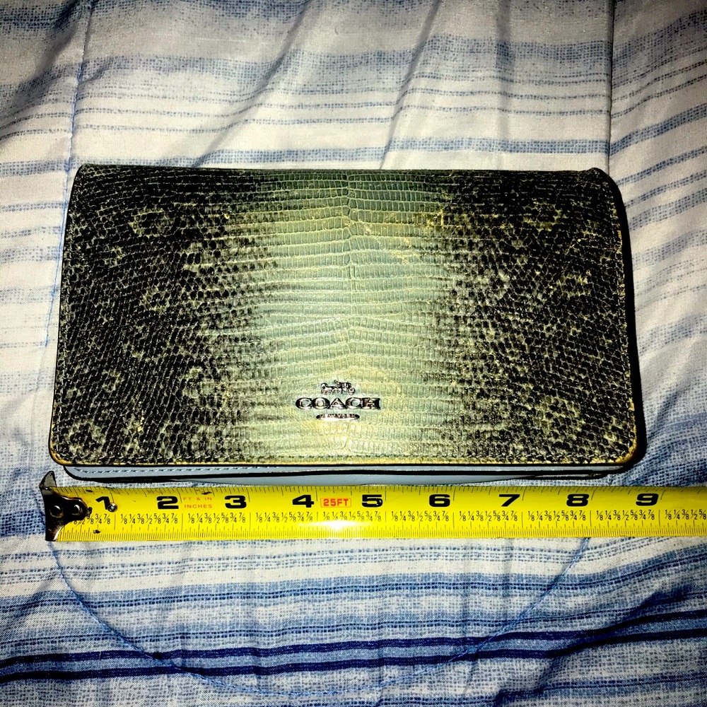 Coach Snakeskin Clutch/Crossbody